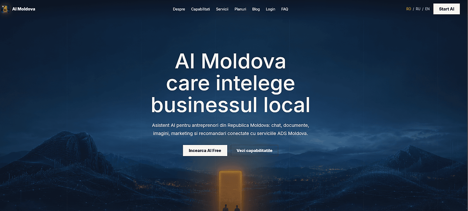 Servicii AI pentru companii din Moldova: automatizari, chat AI si reclame conectate cu AI Moldova